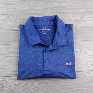 Vineyard Vines Performance Sankaty Polo Golf Shirt Men's XXL 2XL USA Whale Logo